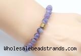 CGB9287 8mm, 10mm dogtooth amethyst & drum hematite power beads bracelets