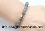 CGB9294 8mm, 10mm labradorite & drum hematite power beads bracelets