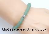 CGB9308 8mm, 10mm matte green aventurine & drum hematite power beads bracelets