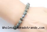 CGB9320 8mm, 10mm matte rhyolite & drum hematite power beads bracelets