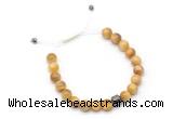 CGB9498 8mm, 10mm golden tiger eye & drum hematite adjustable bracelets