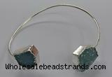 CGB952 13*18mm - 15*20mm freeform druzy agate bangles wholesale