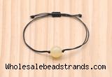 CGB9915 Fashion 12mm honey jade adjustable bracelet jewelry