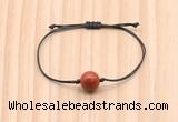 CGB9923 Fashion 12mm red jasper adjustable bracelet jewelry