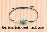 CGB9930 Fashion 12mm blue sea sediment jasper adjustable bracelet jewelry