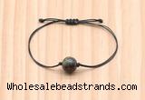 CGB9934 Fashion 12mm dragon blood jasper adjustable bracelet jewelry