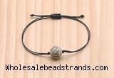 CGB9938 Fashion 12mm feldspar gemstone adjustable bracelet jewelry