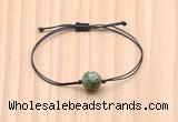 CGB9941 Fashion 12mm African turquoise adjustable bracelet jewelry