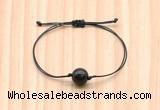 CGB9947 Fashion 12mm golden obsidian adjustable bracelet jewelry