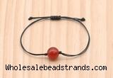 CGB9964 Fashion 12mm red agate adjustable bracelet jewelry