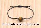 CGB9968 Fashion 12mm yellow tiger eye adjustable bracelet jewelry