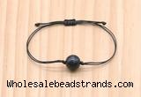 CGB9970 Fashion 12mm blue tiger eye adjustable bracelet jewelry