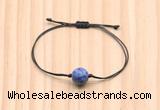 CGB9977 Fashion 12mm blue spot stone adjustable bracelet jewelry