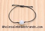 CGB9987 Fashion 12mm white moonstone adjustable bracelet jewelry