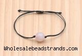 CGB9991 Fashion 12mm rose quartz adjustable bracelet jewelry