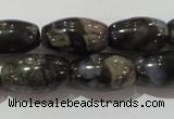 CGE115 15.5 inches 8*14mm rice glaucophane gemstone beads