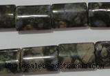 CGE170 15.5 inches 13*18mm flat tube glaucophane gemstone beads