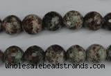 CGG03 15.5 inches 10mm faceted round ghost gemstone beads wholesale