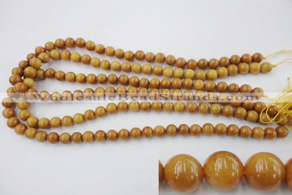 CGJ302 15.5 inches 8mm round goldstone jade beads wholesale