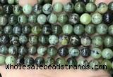 CGJ502 15.5 inches 8mm round green jade beads wholesale