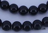 CGL286 5PCS 16 inches 12mm round dyed glass pearl beads wholesale