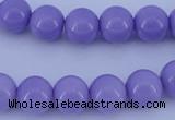 CGL800 10PCS 16 inches 4mm round heated glass pearl beads wholesale