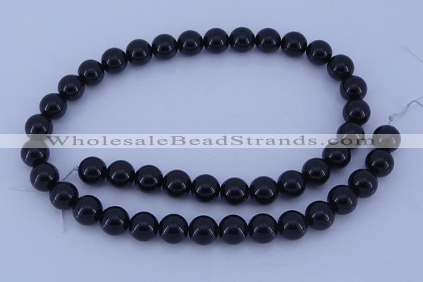 CGL905 5PCS 16 inches 10mm round heated glass pearl beads wholesale