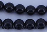 CGL907 5PCS 16 inches 14mm round heated glass pearl beads wholesale