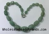 CGN129 22 inches 10*14mm - 20*30mm nuggets green aventurine necklaces