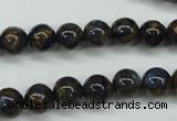 CGO161 15.5 inches 6mm round gold blue color stone beads