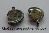 CGP1559 25*30mm - 28*35mm ammonite pendants wholesale