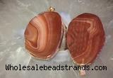 CGP2015 30*50mm - 50*80mm freeform agate slab pendants wholesale