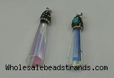 CGP250 15*65mm sticks crystal glass pendants wholesale