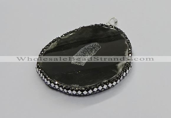 CGP3035 35*65mm - 45*60mm freeform agate gemstone pendants