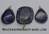 CGP3147 35*45mm - 45*60mm freeform lapis lazuli pendants