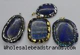 CGP3148 30*45mm - 45*65mm freeform lapis lazuli pendants