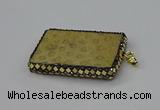 CGP3421 35*60mm - 40*50mm rectangle fossil coral pendants