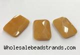 CGP3606 32*45mm faceted rectangle candy jade pendants wholesale