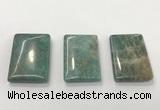 CGP3615 30*45mm rectangle amazonite gemstone pendants wholesale