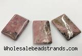 CGP3623 30*45mm - 32*48mm rectangle rhodochrosite gemstone pendants