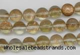 CGQ51 15.5 inches 6mm round gold sand quartz beads wholesale