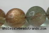 CGQ64 15.5 inches 20mm round gold sand quartz beads wholesale