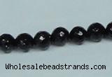 CGS106 15.5 inches 8mm faceted round blue goldstone beads wholesale