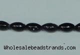 CGS120 15.5 inches 6*10mm rice blue goldstone beads wholesale