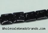 CGS127 15.5 inches 12*12mm square blue goldstone beads wholesale