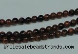 CGS200 15.5 inches 4mm round blue & brown goldstone beads wholesale