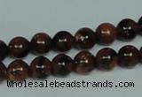 CGS202 15.5 inches 8mm round blue & brown goldstone beads wholesale