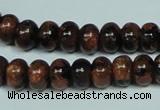 CGS207 15.5 inches 7*10mm rondelle blue & brown goldstone beads wholesale