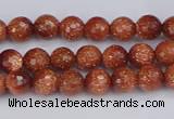 CGS470 15.5 inches 4mm faceted round goldstone beads wholesale