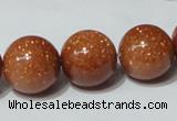 CGS54 15.5 inches 16mm round goldstone beads wholesale